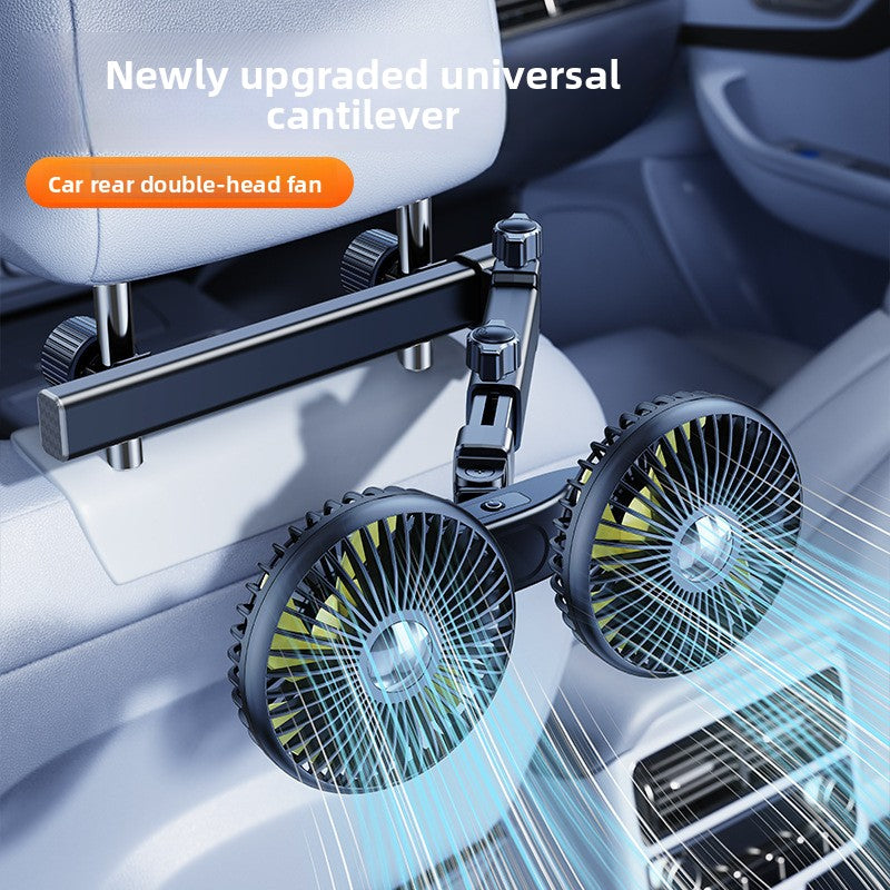 Autoventilator USB Akku Clip Ventilator 6 Zoll 360 Grad drehbar 3 Stufen weiß
