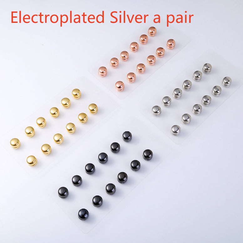 Hijab Magnet Clip 2er Set Schal Tuchverschluss ohne Nadel silber magnetisch