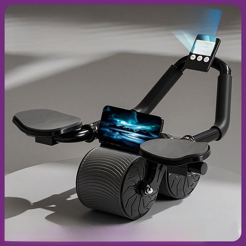Ab-Wheel mit Ellbogenstützen & Rückholautomatik – Orange
