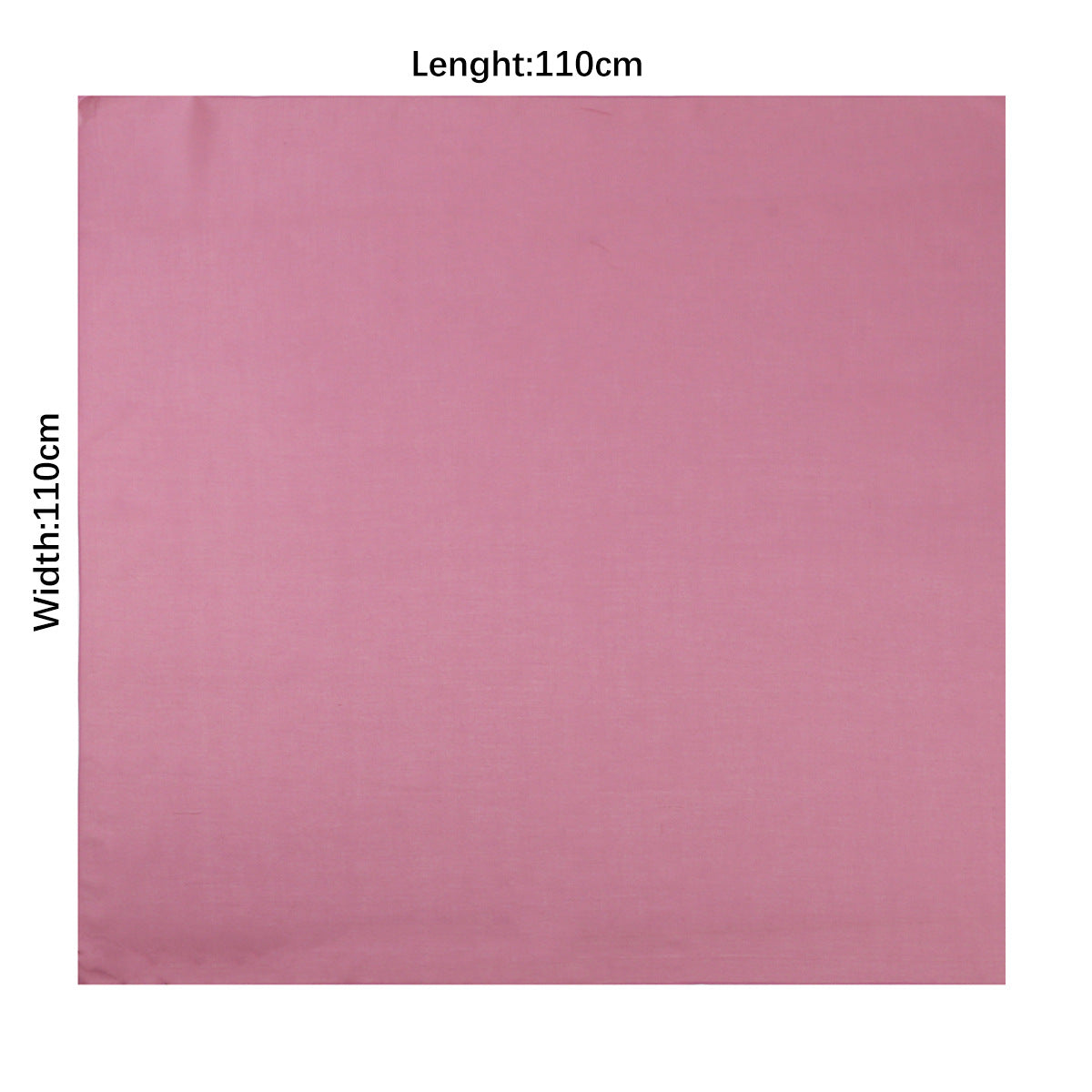 Hijab Kopftuch quadratisch 110 cm Polyester schwarz einfarbig Damen Tuch leicht