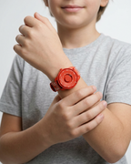 Kinderuhr Magneto Watch Bubbles Red Silikonarmband rot Magnetkugeln Lernuhr