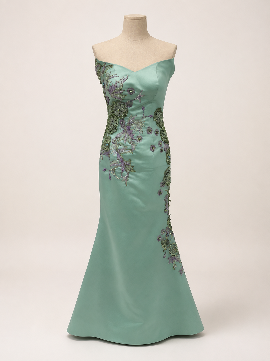 Sage Green Meerjungfrauenkleid, Produktfoto