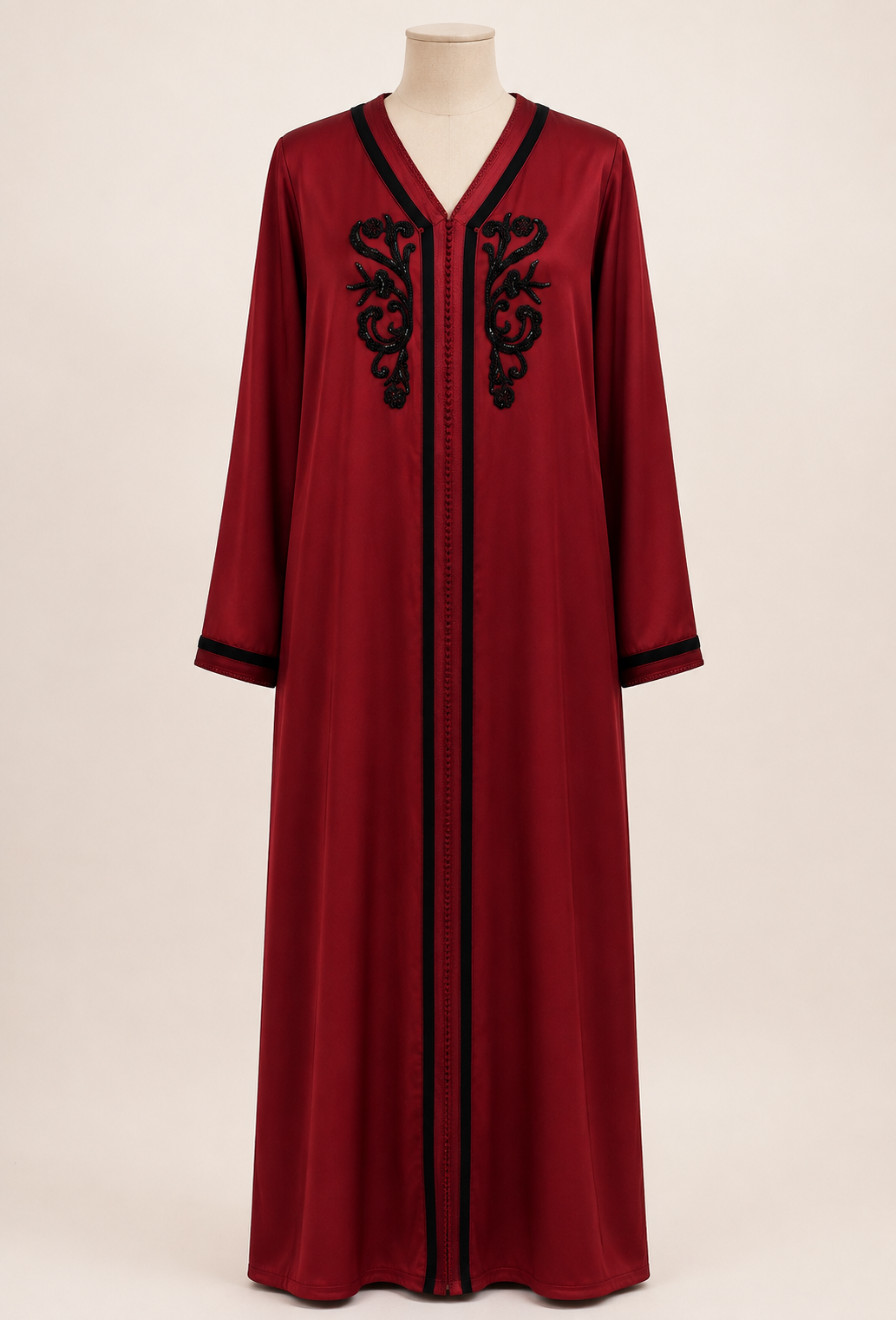 Crimson Abaya in Rot, Produktfoto