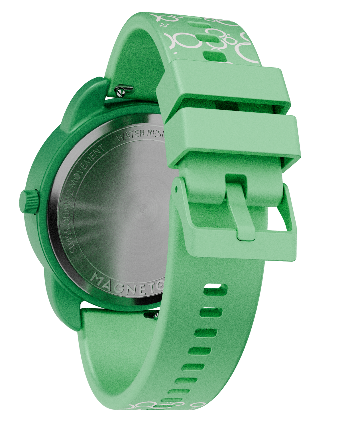 Kinderuhr Magneto Watch Bubbles Green Silikonarmband grün Magnetkugeln Lernuhr