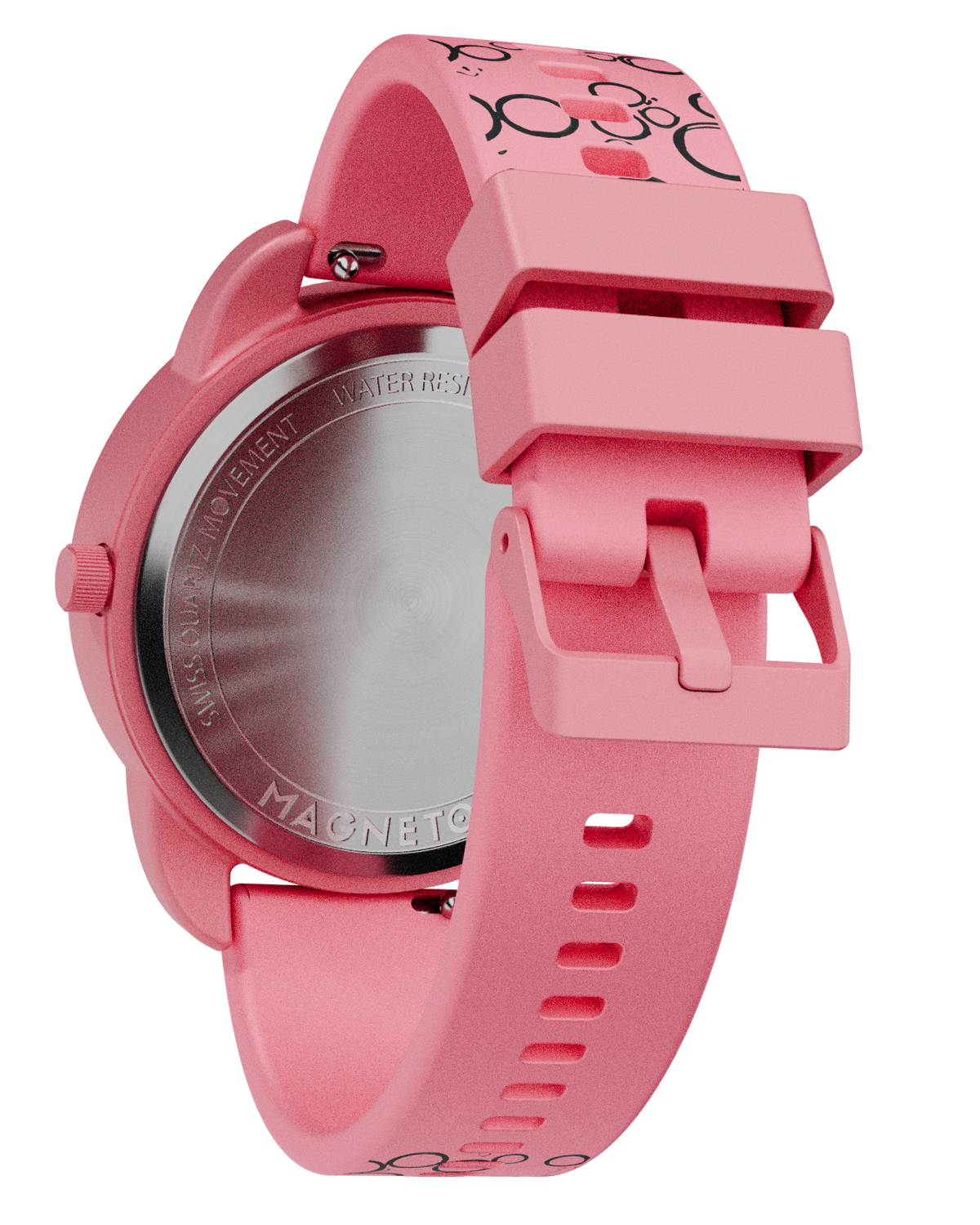 Kinderuhr Magneto Watch Bubbles Pink Silikonarmband pink Magnetkugeln Lernuhr