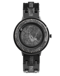 Herrenuhr Magneto Watch Marble Black Automatik 42 mm Marmor Edelstahl Glasboden