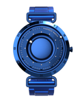 Armbanduhr Magneto Watch Nexus Blue 43 mm Edelstahlarmband blau Magnetkugeln