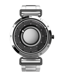 Armbanduhr Magneto Watch Nexus Titan 43 mm Edelstahlarmband silber Magnetkugeln