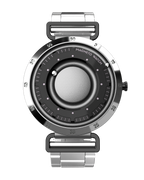 Armbanduhr Magneto Watch Nexus Titan 43 mm Edelstahlarmband silber Magnetkugeln
