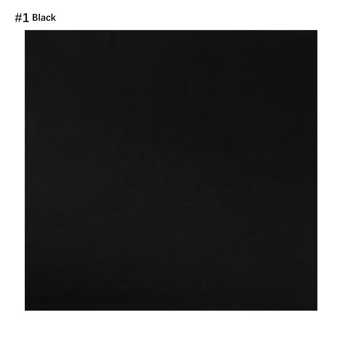 Hijab Kopftuch quadratisch 110 cm Polyester schwarz einfarbig Damen Tuch leicht